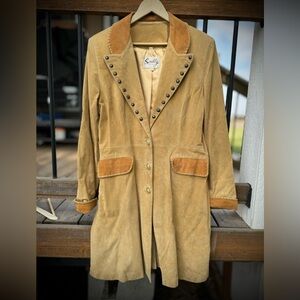 EUC Scully suede duster jacket
